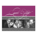 Forever More  SAVE THE DATE Photo Postcard:berry