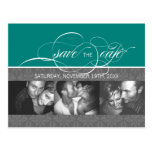 Forever More  SAVE THE DATE Photo Postcard: jade