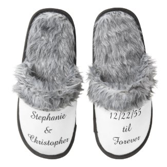 Forever Personalized Comfortable Wedding Slippers