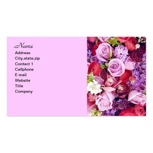 Forever Roses_ Business Card Templates (front side)