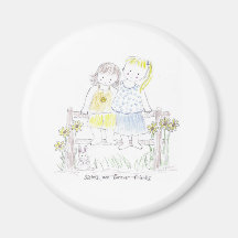 Forever_sisters Refrigerator Magnet