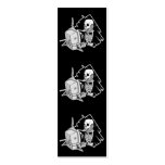 forever skeleton on hold tech support bookmark business card