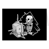 forever skeleton on hold tech support cards by geekme forever skeleton on hold tech support cards