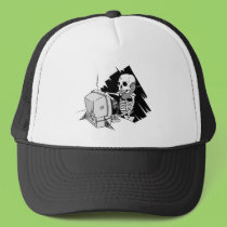 forever skeleton on hold tech support hats by geekme forever skeleton on hold tech support hats