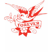 Forever Sparrow Retro Vintage Tattoo Tee t-shirts