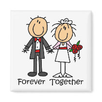 Forever Together T-shirts and Gifts magnets by stick_figures Forever Together T-shirts and Gifts magnets