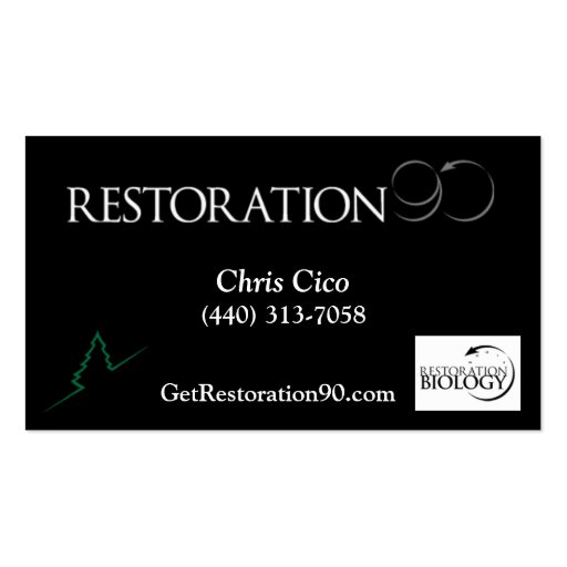 ForeverGreen Restoration90 Biz Card Business Card (front side)