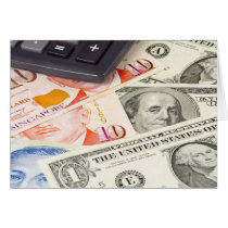 Forex - US and Singapore currency pair Card