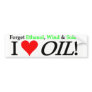 Forget Ethanol, Wind & Solar Bumper Stickers