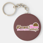 Forget Love, I'd Rather fall in Chocolate Keychain
