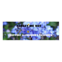 FORGET ME NOT ALZHEIMER'S BOOKMARK business cards by joanspouse FORGET ME NOT ALZHEIMER'S BOOKMARK business cards