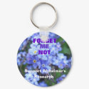 Forget Me Not Alzheimer's Keychain
