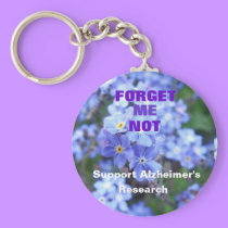 Forget Me Not Alzheimer's Keychain keychains