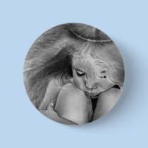 Forget me not angel Button buttons