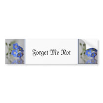Forget Me Not bumper stickers by Flowerpixels Forget Me Not bumper stickers