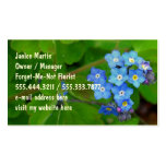 Forget-Me-Not Custom Template Business Cards