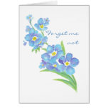 Forget me not Custom Watercolor Garden Flower Card
