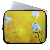 Forget me not flower laptop sleeve laptop sleeves