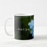Forget Me Not Flowers Bride & Groom Coffee Mug