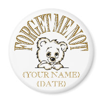 FORGET ME NOT FRIDGE MAGNET by mr_bill2 FORGET ME NOT FRIDGE MAGNET
