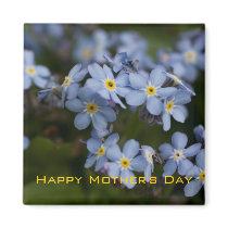 Forget-Me-Not • Happy Mother's Day Magnet by SabineStGreetings Forget-Me-Not • Happy Mother's Day Magnet