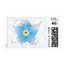 Forget Me Not Postage Stamp by TDSwhite Forget Me Not Postage Stamp