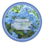 Forget me nots 2 spice jar labels stickers