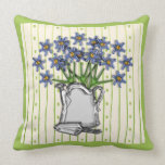 Forget-Me-Nots Bouquet (Square Throw Pillow) pillows