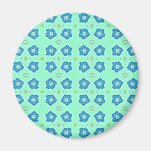 forget-me-nots fridge magnets