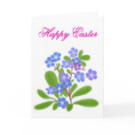 Forget Me Nots Happy Easter Card