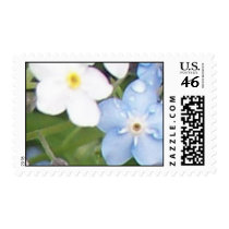 Forget Me Nots in the Rain Postage postage by Augie_Designs Forget Me Nots in the Rain Postage postage