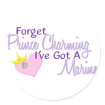 Forget Prince Charming - Marine stickers by onestopguardshop Forget Prince Charming - Marine stickers