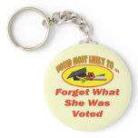 Forget She Was Voted keychains