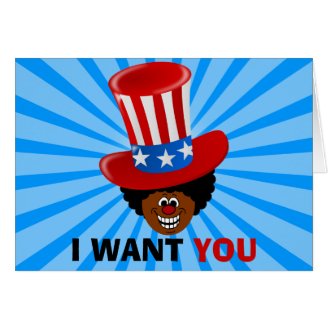 Forget Uncle Sam, Uncle Tim patriotic "I WANT YOU" Card