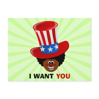Forget Uncle Sam, Uncle Tim patriotic "I WANT YOU" Postcard