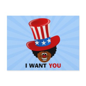 Forget Uncle Sam, Uncle Tim patriotic "I WANT YOU" Post Cards