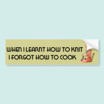 Forgetful Knitter bumper stickers
