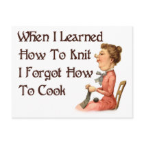 Forgetful Knitter Postcard