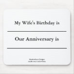 Forgetful Spouse Mouse Pad