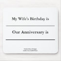 Forgetful Spouse Mouse Pad mousepads by Meadowfoam Forgetful Spouse Mouse Pad mousepads
