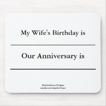 Forgetful Spouse Mouse Pad mousepads by Meadowfoam Forgetful Spouse Mouse Pad mousepads