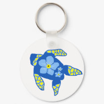 Forgetmenot flower sea turtle key chain keychains by marcya7 Forgetmenot flower sea turtle key chain keychains