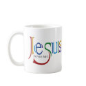 Forgive Me, Please! Jesus Loves Me left-handed mug