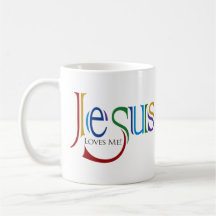 Forgive Me, Please! Jesus Loves Me left-handed mug