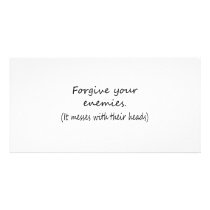 Forgive Your Enemies photo cards by FunnyStuffStore Forgive Your Enemies photo cards