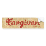 Forgiven Bumper Sticker