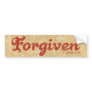 Forgiven Bumper Sticker