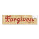 Forgiven bumper stickers by ChristianBumper Forgiven bumper stickers
