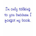 'Forgot My Book' T-Shirt