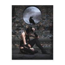 Forgotten Soul Gothic Art Postcard by darkdreams Forgotten Soul Gothic Art Postcard